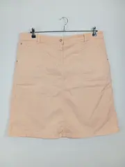 Vorschaubild 3 von Damen Wickelrock Gr. 46 Beige Casual Midirock