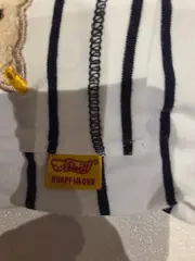 Vorschaubild 3 von Baby Hose gestreift Gr. 68 Weiß Blau Maritim Knopf Applikation