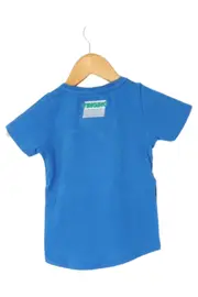 Vorschaubild 2 von Kinder T-Shirt Gr. 92 Blau Logo-Print Streifen Casual