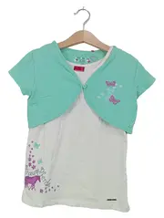 Vorschaubild 1 von Kinder Twin Set Mädchen Shirt Gr. 128 Casual Mehrfarbig Baumwolle
