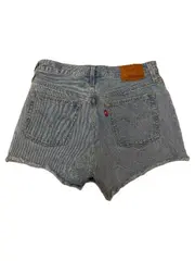 Vorschaubild 3 von 501 Jeans Shorts Damen W28 Hellblau Destroyed Cutoff