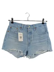 Vorschaubild 1 von 501 Jeans Shorts Damen W28 Hellblau Destroyed Cutoff