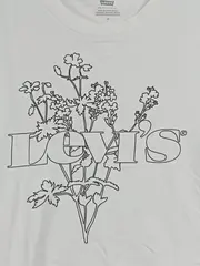 Vorschaubild 3 von Damen T-Shirt Blumenprint Gr. 38/M Casual Baumwolle Weiß