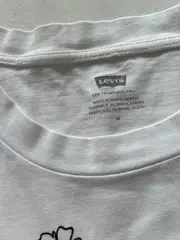 Vorschaubild 5 von Damen T-Shirt Blumenprint Gr. 38/M Casual Baumwolle Weiß