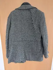Vorschaubild 2 von Herren Mantel Grau Gr. 52 Klassisch Baumwolle Kaschmir
