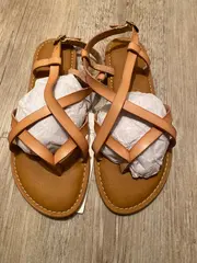 Vorschaubild 2 von Shogun Sandalen Damen Flach Riemchen Beige Gr. 40