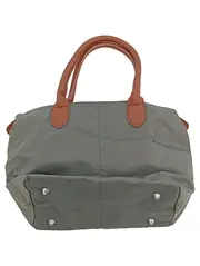 Vorschaubild 2 von Damen Henkeltasche Grau Polyester Klein Casual mit Nieten