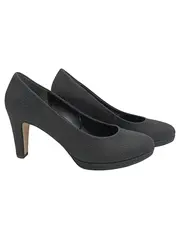 Vorschaubild 1 von Damen Pumps Elegant Glitzer Schwarz Größe 40 Business Absatz 10cm