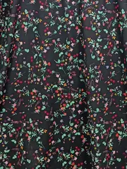 Vorschaubild 3 von Damen T-Shirt Blumenmuster Schwarz Gr. 34 Sportlich