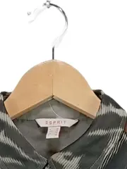 Vorschaubild 2 von Hemdbluse Damen Gr. 36 S Animal-Print Zebra Grau Langarm