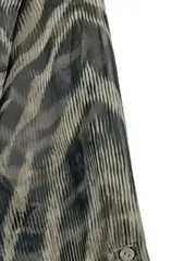 Vorschaubild 4 von Hemdbluse Damen Gr. 36 S Animal-Print Zebra Grau Langarm