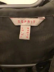 Vorschaubild 5 von Hemdbluse Damen Gr. 36 S Animal-Print Zebra Grau Langarm