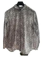 Vorschaubild 1 von Herren Freizeithemd Gr. 44 Mehrfarbig Floral Muster Casual Baumwolle