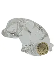 Vorschaubild 2 von Kristall Figur Schwein 24% Bleikristall West-Germany Dekofigur
