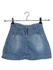 Vorschaubild 1 von Jeansrock Mädchen Minirock Blau Baumwolle Gr. 128 Stickerei