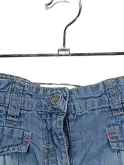 Vorschaubild 3 von Jeansrock Mädchen Minirock Blau Baumwolle Gr. 128 Stickerei