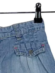 Vorschaubild 4 von Jeansrock Mädchen Minirock Blau Baumwolle Gr. 128 Stickerei