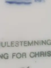 Vorschaubild 3 von 1982 Weihnachtsteller Porzellan Sammelteller Mädchen Hase 18cm