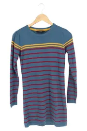 Vorschaubild 1 von Kinder Pullover Gr. 146 Blau Gestreift Casual Langarm Baumwolle