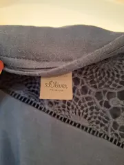 Vorschaubild 5 von Damen T-Shirt Gr. 38 Blau Häkeldetails Feminin