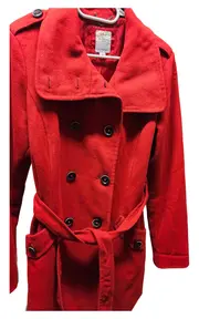 Vorschaubild 2 von Damen Trenchcoat Rot Gr. 40;L Elegant Mantel