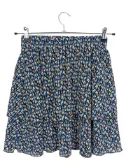 Vorschaubild 1 von Damen Faltenrock Gr. 36 S Mehrfarbig Blumenmuster Feminin