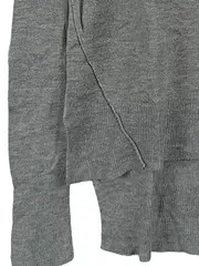 Vorschaubild 2 von Damen Pullover Grau Gr. 38/M Casual Langarm Strickpullover