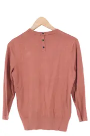 Vorschaubild 2 von Damen Langarmshirt Gr. 36/S Braun Casual Elegant Viskose Basic