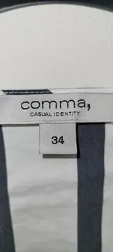 Vorschaubild 3 von Damen Bluse gestreift Gr. 34/XS Weiß Casual Langarm