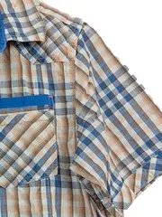 Vorschaubild 2 von Herren Freizeithemd Karo Kurzarm XL Mehrfarbig Casual