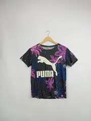 Vorschaubild 3 von Damen T-Shirt mit Blumenmuster Gr. 36/S Sportlich Casual