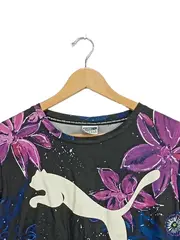 Vorschaubild 2 von Damen T-Shirt mit Blumenmuster Gr. 36/S Sportlich Casual