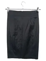 Vorschaubild 1 von Basic Bleistiftrock Damen Gr. M 38 Schwarz Business Midi