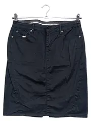 Vorschaubild 1 von Damen Jeansrock Gr. 42 XL Schwarz Casual Rock
