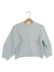 Vorschaubild 1 von Kinder Pullover Strick Zopfmuster Gr. 92 Blau Casual