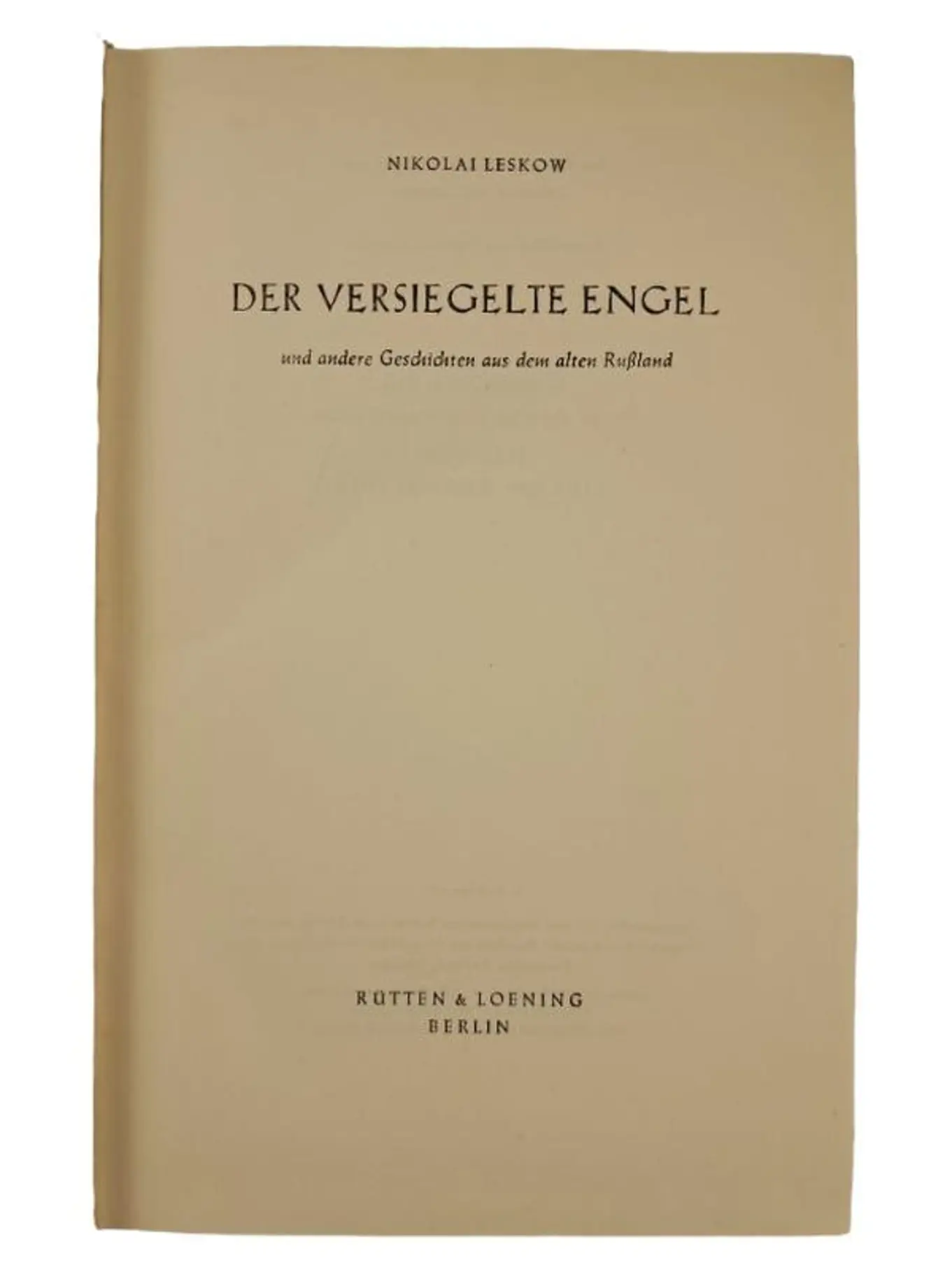 Der versiegelte Engel Nikolai Leskow Taschenbuch Klassische Literatur Deutsch
