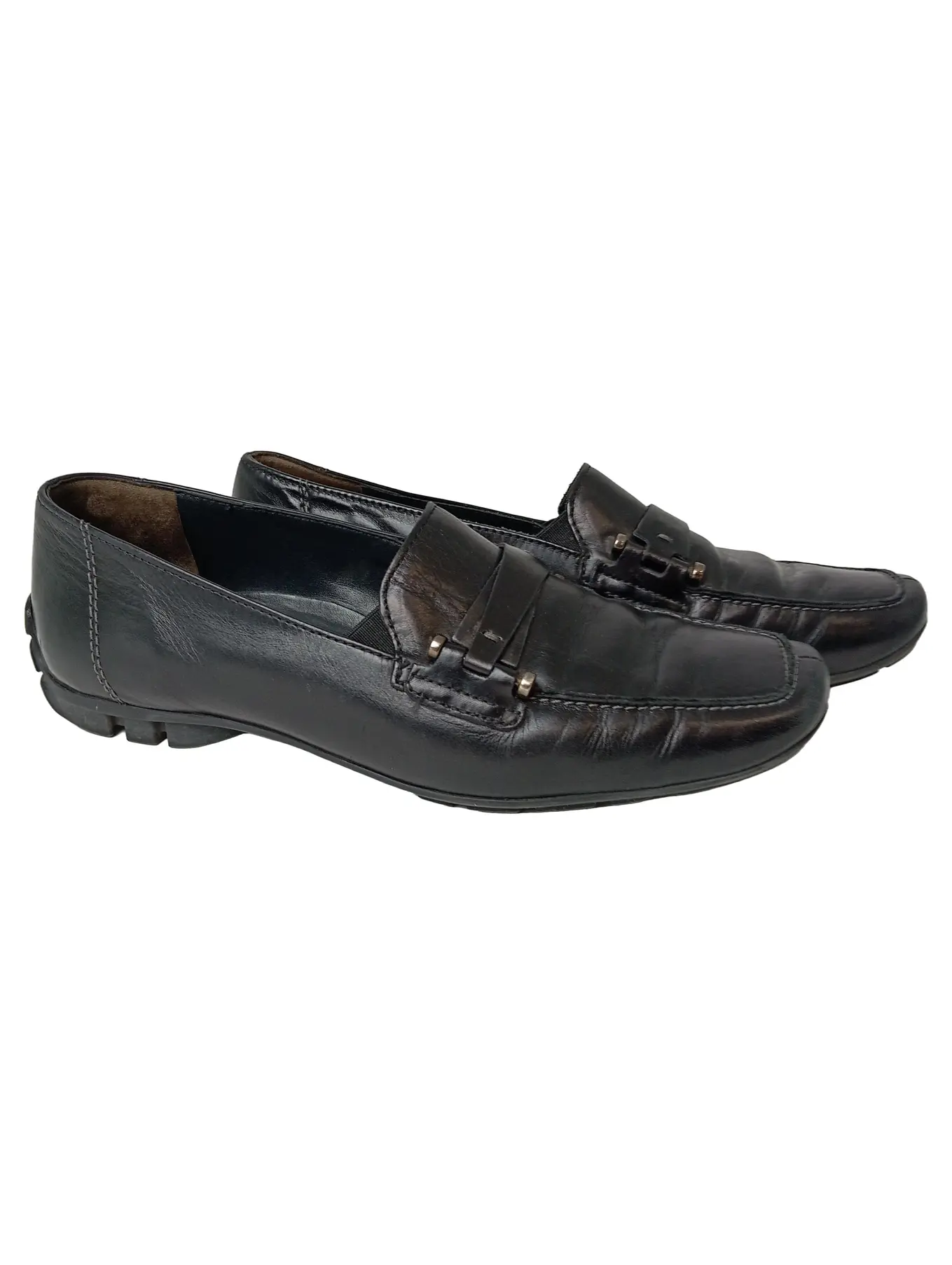 PAUL GREEN Ballerinas Damen Gr. 36 Schwarz Klassisch Loafer-Stil Slipper