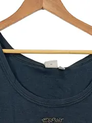 Vorschaubild 2 von Damen Tank Top Gr. XL Blau Strass Logo Basic Tanktop