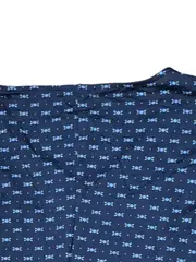 Vorschaubild 6 von Damen Freizeitkleid Gr. 40/L Blau Blumenmuster Kurzarm V-Ausschnitt