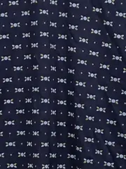 Vorschaubild 5 von Damen Freizeitkleid Gr. 40/L Blau Blumenmuster Kurzarm V-Ausschnitt