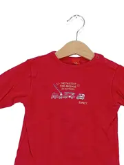 Vorschaubild 2 von Langarmshirt Baby Junge Feuerwehr Rot Gr. 68