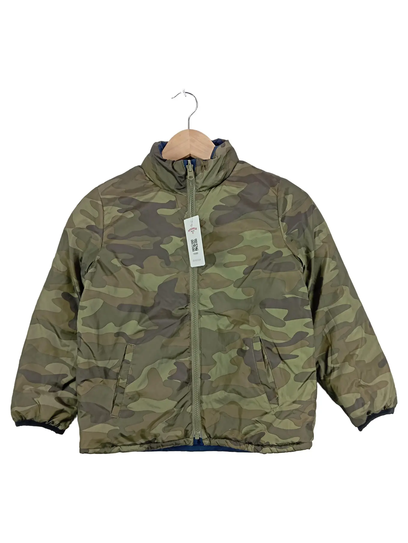GAP Kinder Steppjacke Gr. 120 Camouflage Mehrfarbig Casual Jungen Jacke