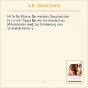 Vorschaubild 2 von Monika Schloss: Wie Geschwister Freunde werden - Ratgeber für Eltern, Hardcover