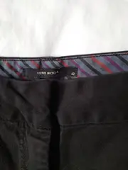 Vorschaubild 3 von Damen Shorts Gr. 42 Schwarz Baumwolle Casual