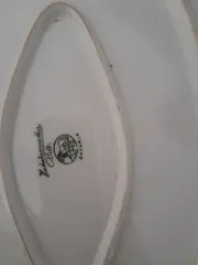 Vorschaubild 3 von Servierplatte Porzellan Weiß Klassisch Oval 42x28 cm Struktur