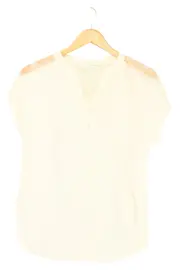 Vorschaubild 1 von Damen Bluse Weiß Gr. 42/XL Elegant Klassisch Polyester