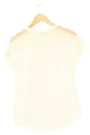 Vorschaubild 2 von Damen Bluse Weiß Gr. 42/XL Elegant Klassisch Polyester