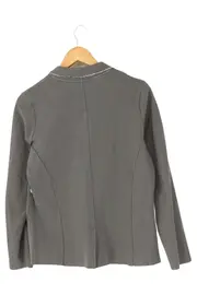 Vorschaubild 2 von Damen Blazer Gr. 38/M Grau Casual Elegant Baumwolle Jacke