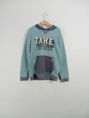 Vorschaubild 2 von Kinder Kapuzenpullover Hoodie Take The Risk Türkis Gr. 140 Casual