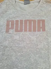 Vorschaubild 3 von Damen T-Shirt Gr. 36 S Beige Casual Logo-Print Kurzarm